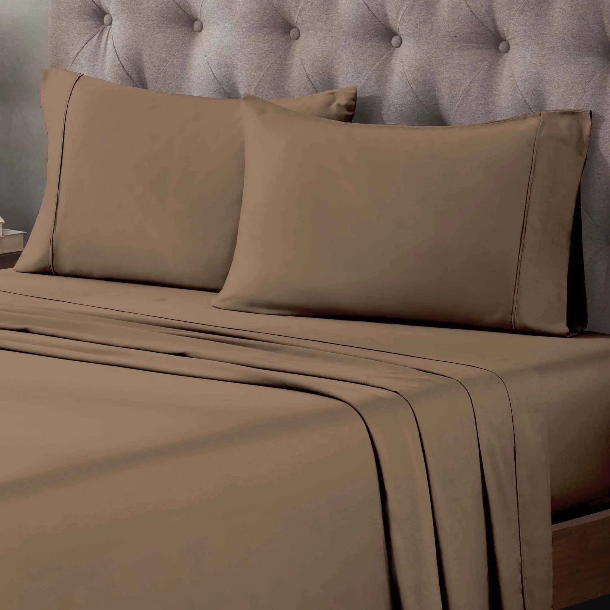 Egyptian Cotton 400 Thread Count Solid Luxury Pillowcases, Set of 2 - Egyptian Cotton Pillowcases by Superior Brand