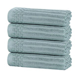 Soho Ribbed Cotton Super Absorbent 4 Piece Hand Towel Set - Hand Towel Set by Superior Brand