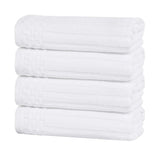 Soho Ribbed Cotton Super Absorbent 4 Piece Hand Towel Set - Hand Towel Set by Superior Brand