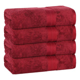 Rayon from Bamboo Cotton Blend Bath Towel Set of 4 - Bath Towel by Superior Brand