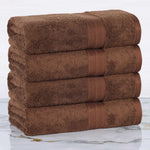 Rayon from Bamboo Cotton Blend Bath Towel Set of 4 - Bath Towel by Superior Brand