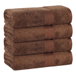Rayon from Bamboo Cotton Blend Bath Towel Set of 4 - Bath Towel by Superior Brand