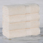 Rayon from Bamboo Cotton Blend Bath Towel Set of 4 - Bath Towel by Superior Brand