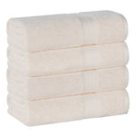 Rayon from Bamboo Cotton Blend Bath Towel Set of 4 - Bath Towel by Superior Brand