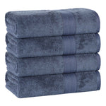 Rayon from Bamboo Cotton Blend Bath Towel Set of 4 - Bath Towel by Superior Brand