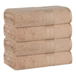 Rayon from Bamboo Cotton Blend Bath Towel Set of 4 - Bath Towel by Superior Brand