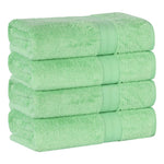 Rayon from Bamboo Cotton Blend Bath Towel Set of 4 - Bath Towel by Superior Brand