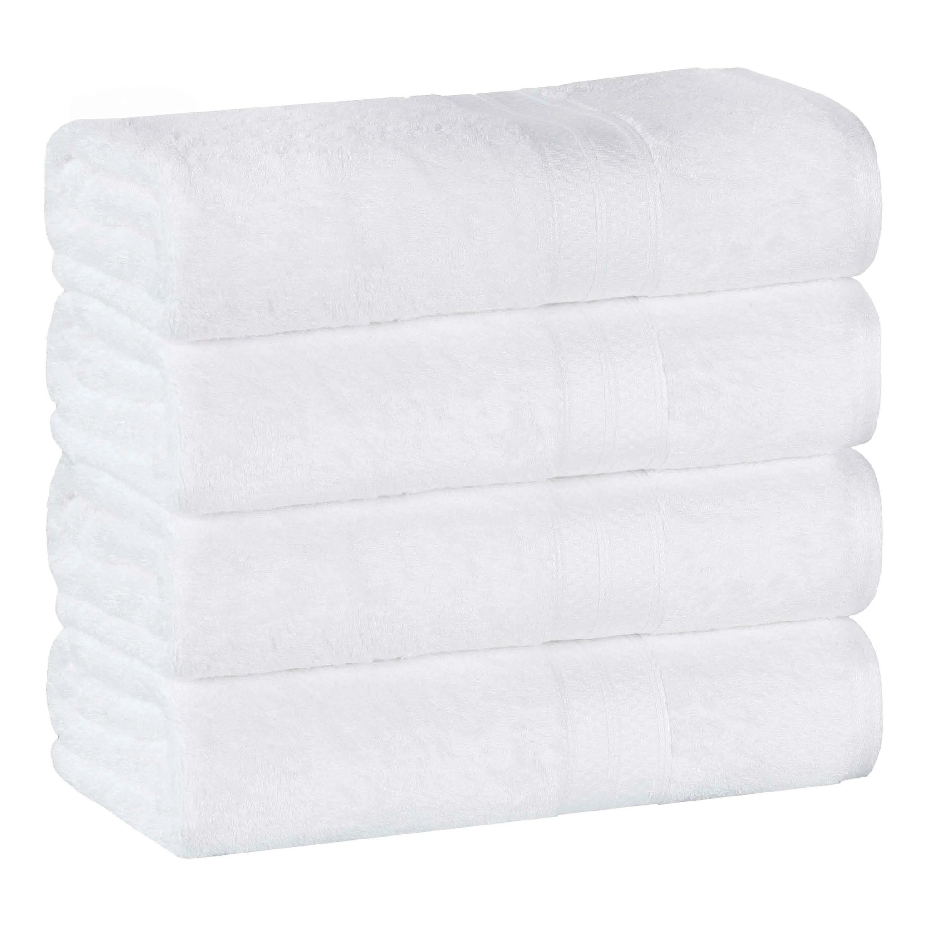 Rayon from Bamboo Cotton Blend Bath Towel Set of 4 - Bath Towel by Superior Brand