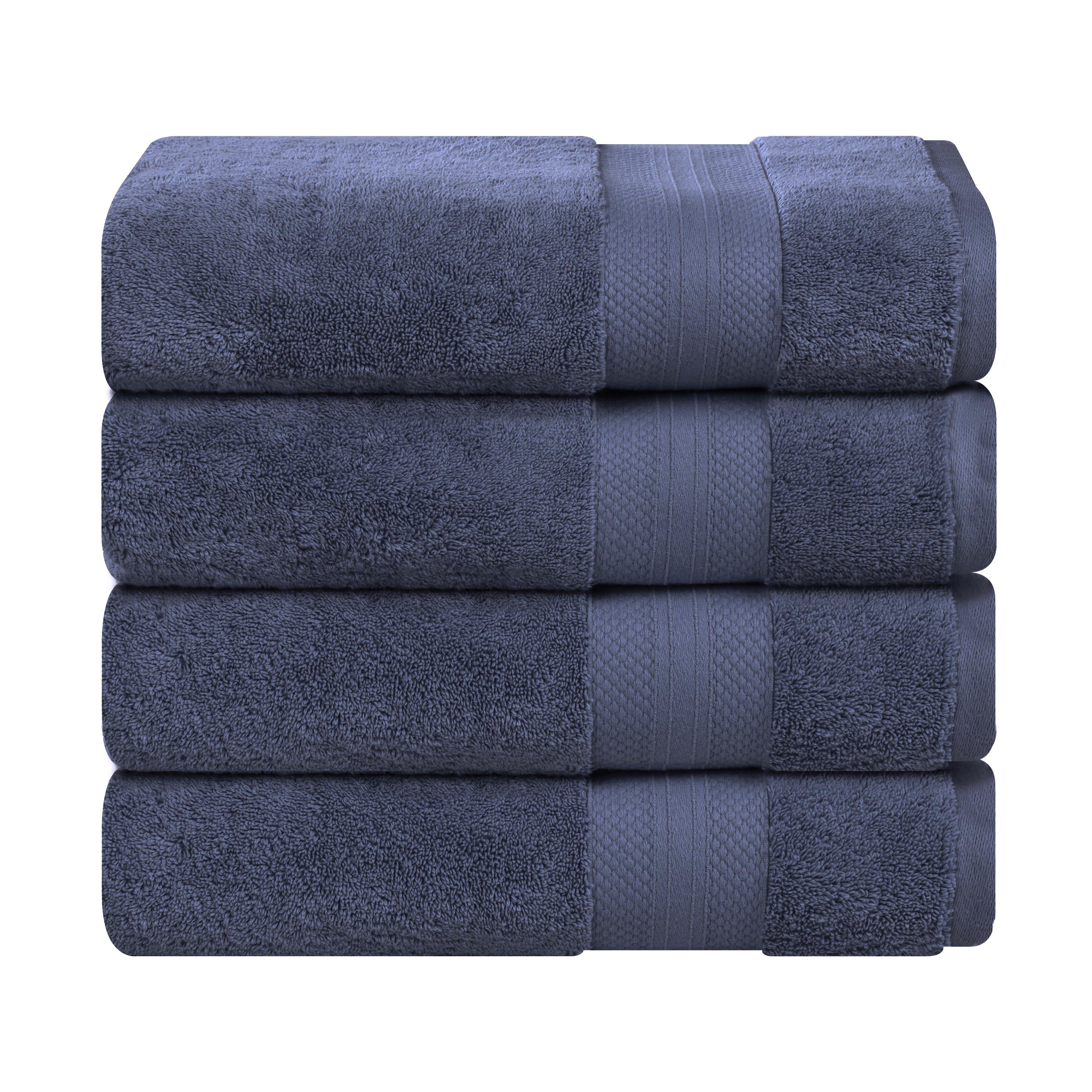 Turkish Cotton Heavyweight Bath Towel Set 4-Piece - Aria - Bath Towel by Superior Brand