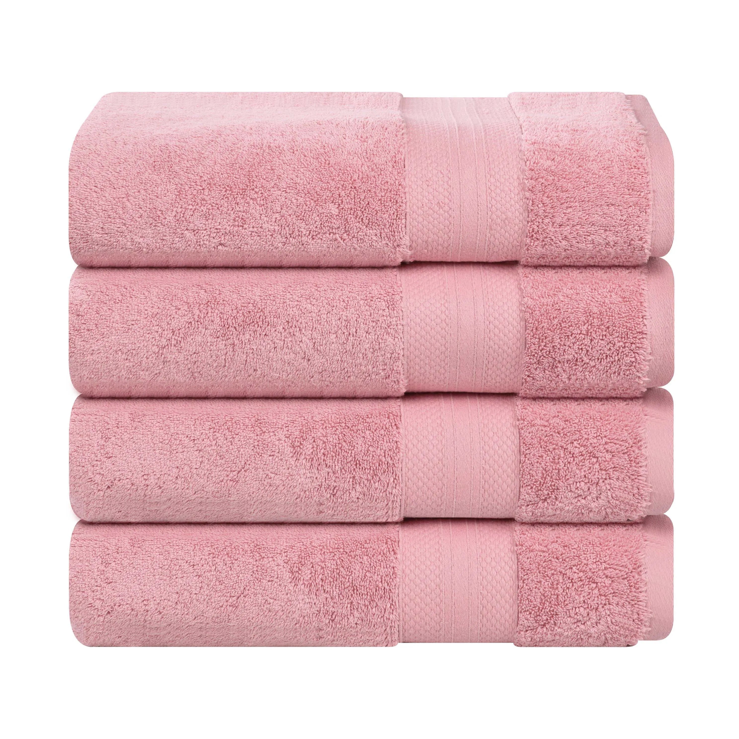 Turkish Cotton Heavyweight Bath Towel Set 4-Piece - Aria - Bath Towel by Superior Brand
