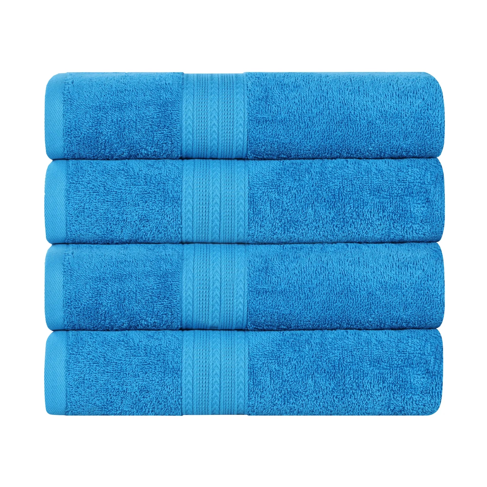 Eco-Friendly Ring-Spun Cotton 4-Piece Bath Towel Set - Bath Towel by Superior Brand