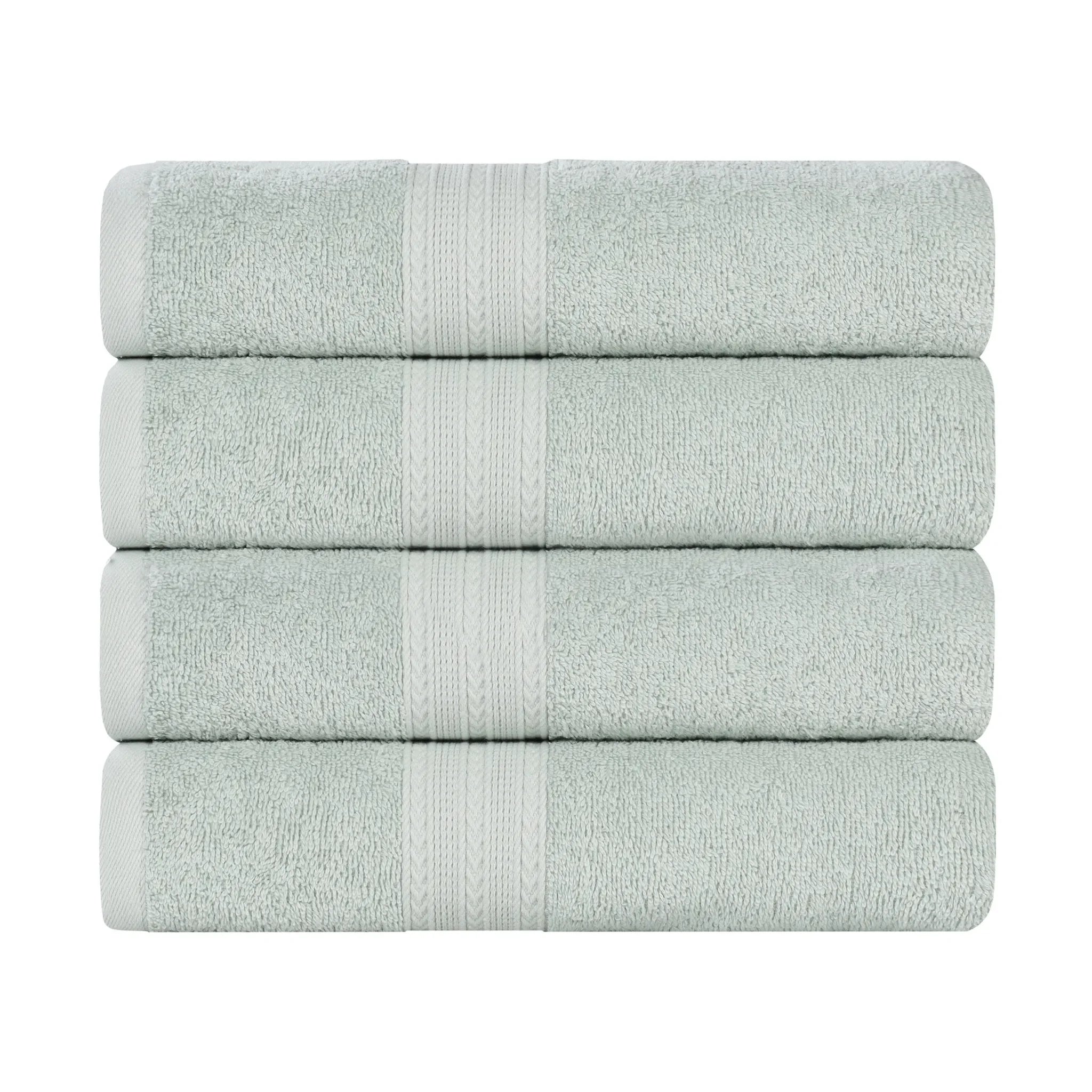Eco-Friendly Ring-Spun Cotton 4-Piece Bath Towel Set - Bath Towel by Superior Brand