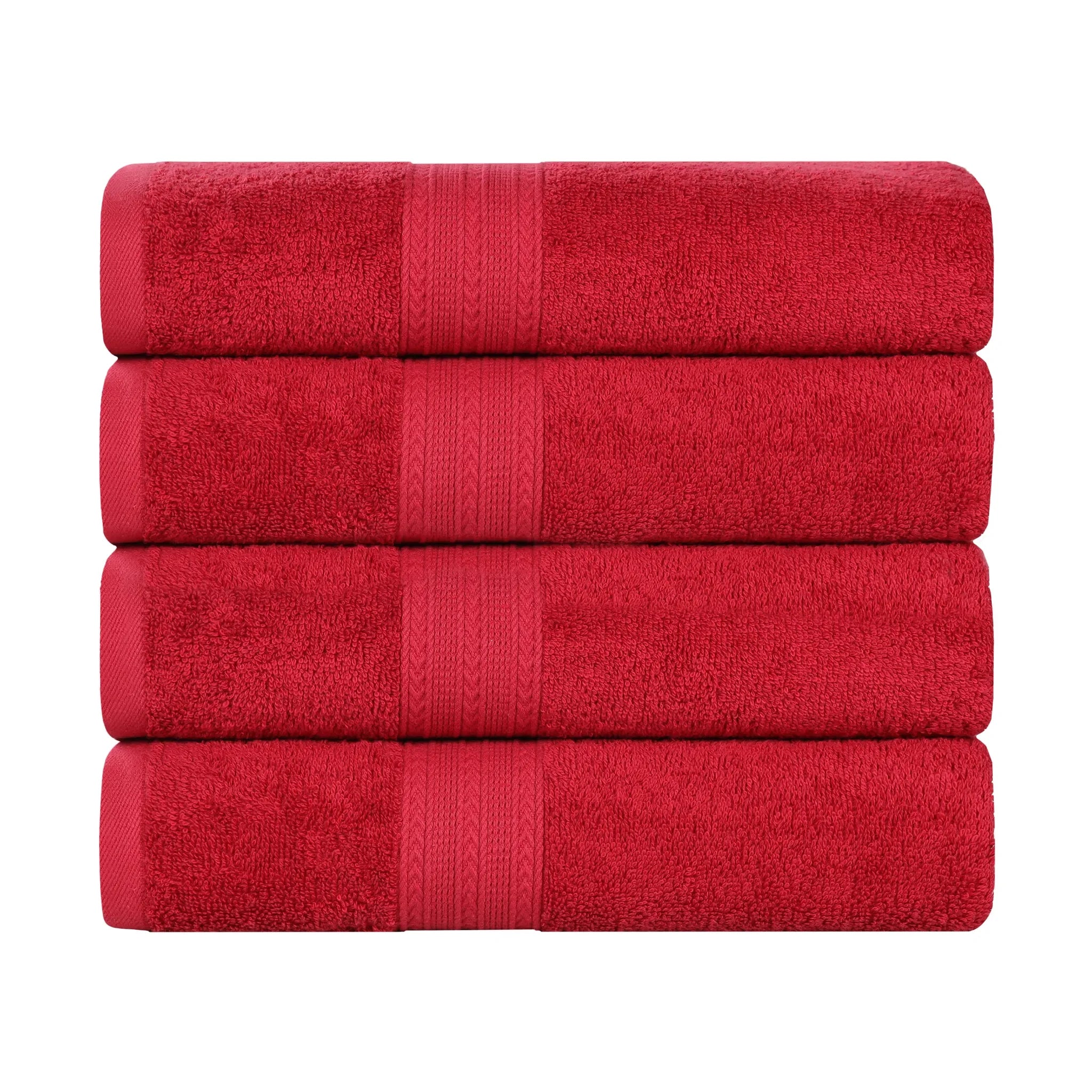 Eco-Friendly Ring-Spun Cotton 4-Piece Bath Towel Set - Bath Towel by Superior Brand