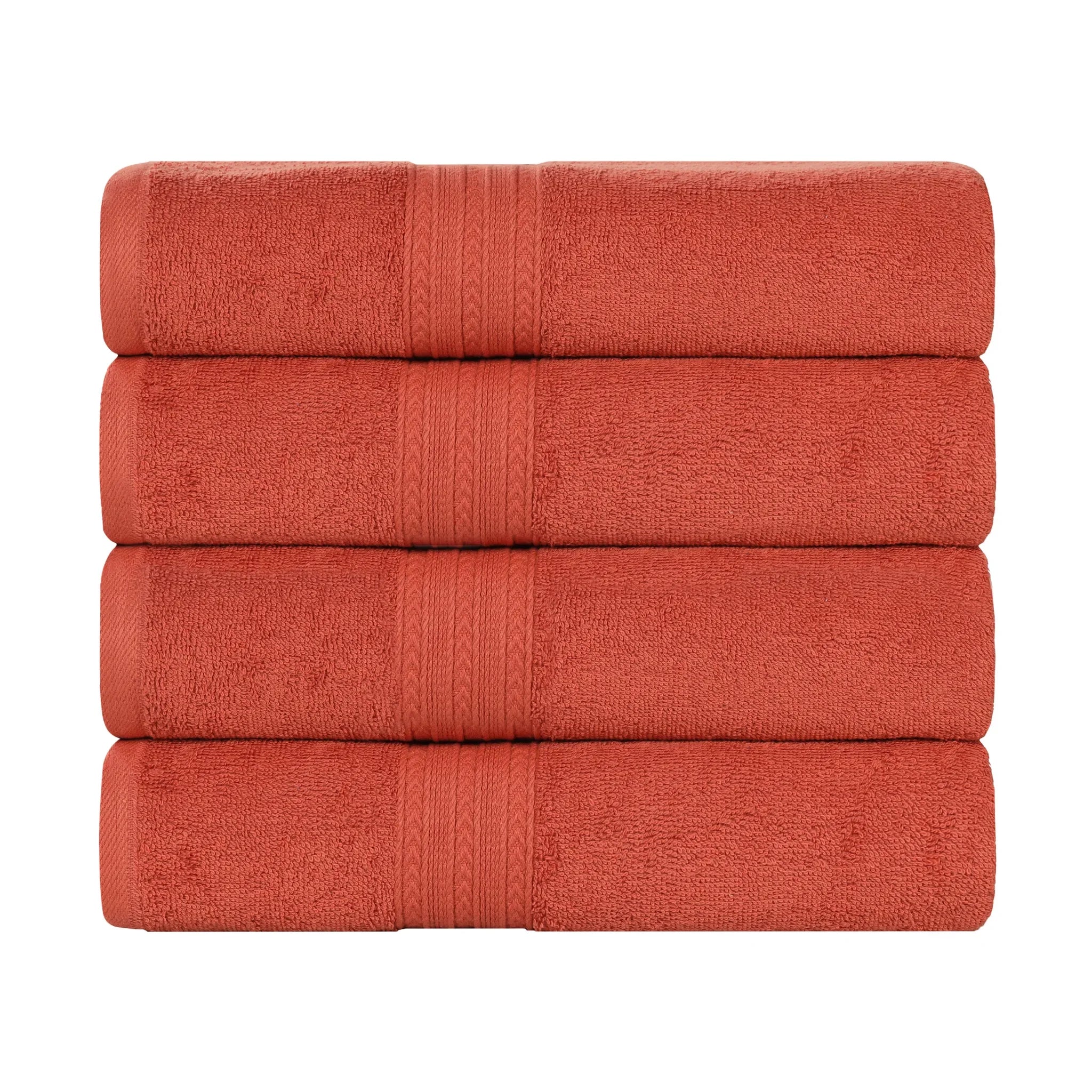 Eco-Friendly Ring-Spun Cotton 4-Piece Bath Towel Set - Bath Towel by Superior Brand