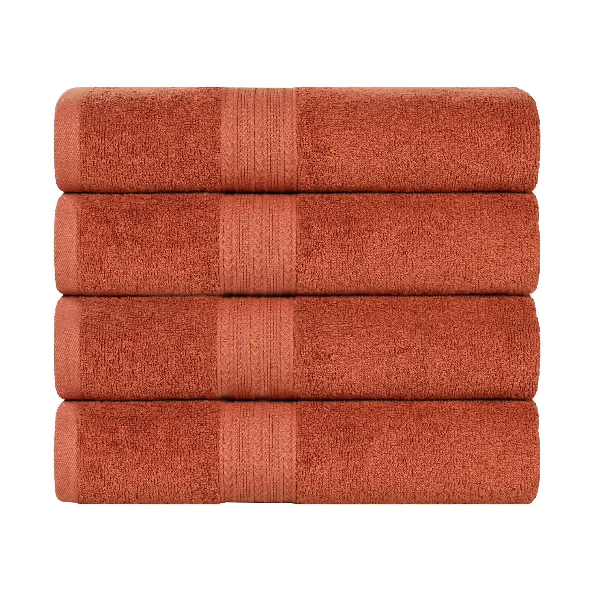 Eco-Friendly Ring-Spun Cotton 4-Piece Bath Towel Set - Bath Towel by Superior Brand