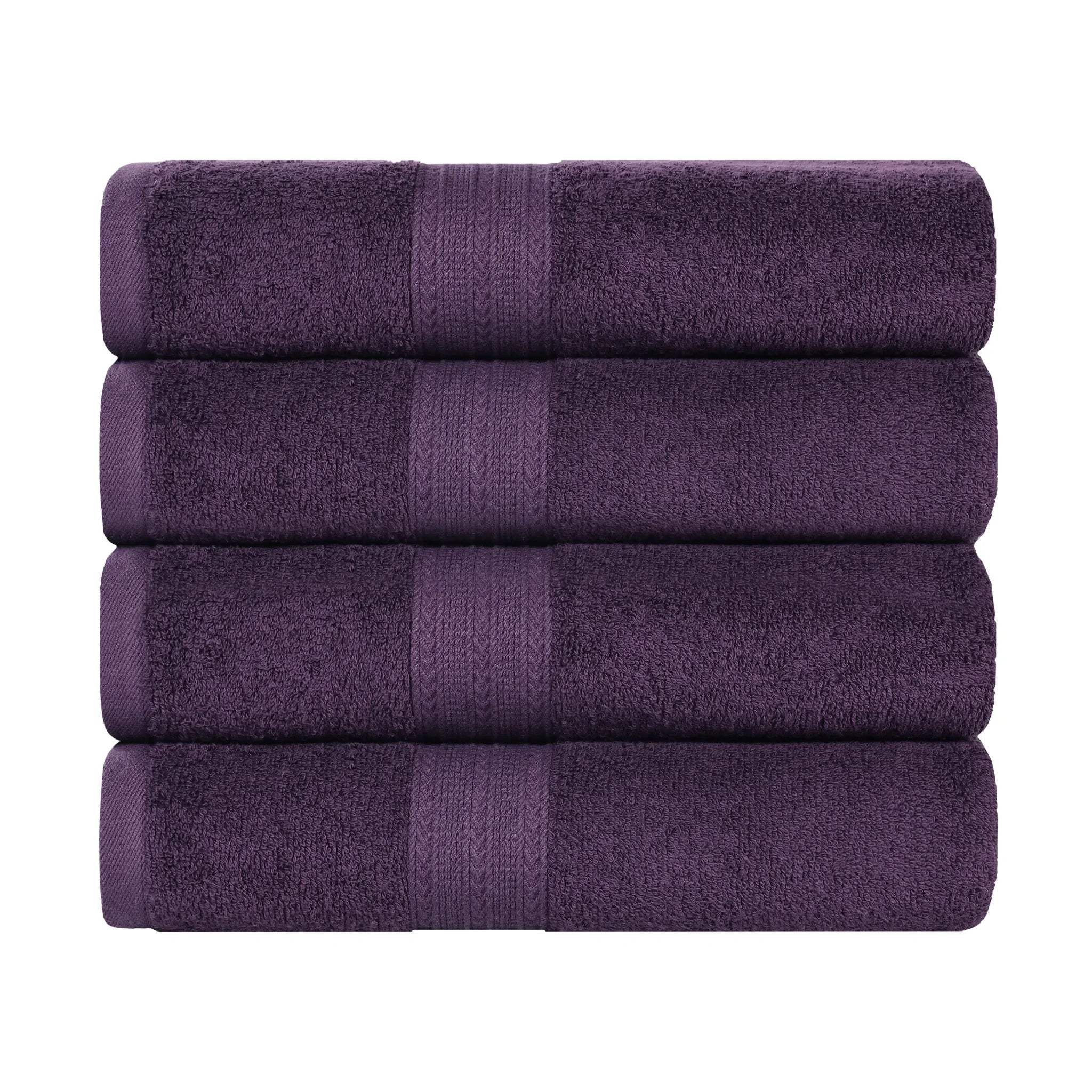 Eco-Friendly Ring-Spun Cotton 4-Piece Bath Towel Set - Bath Towel by Superior Brand