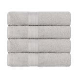 Eco-Friendly Ring-Spun Cotton 4-Piece Bath Towel Set