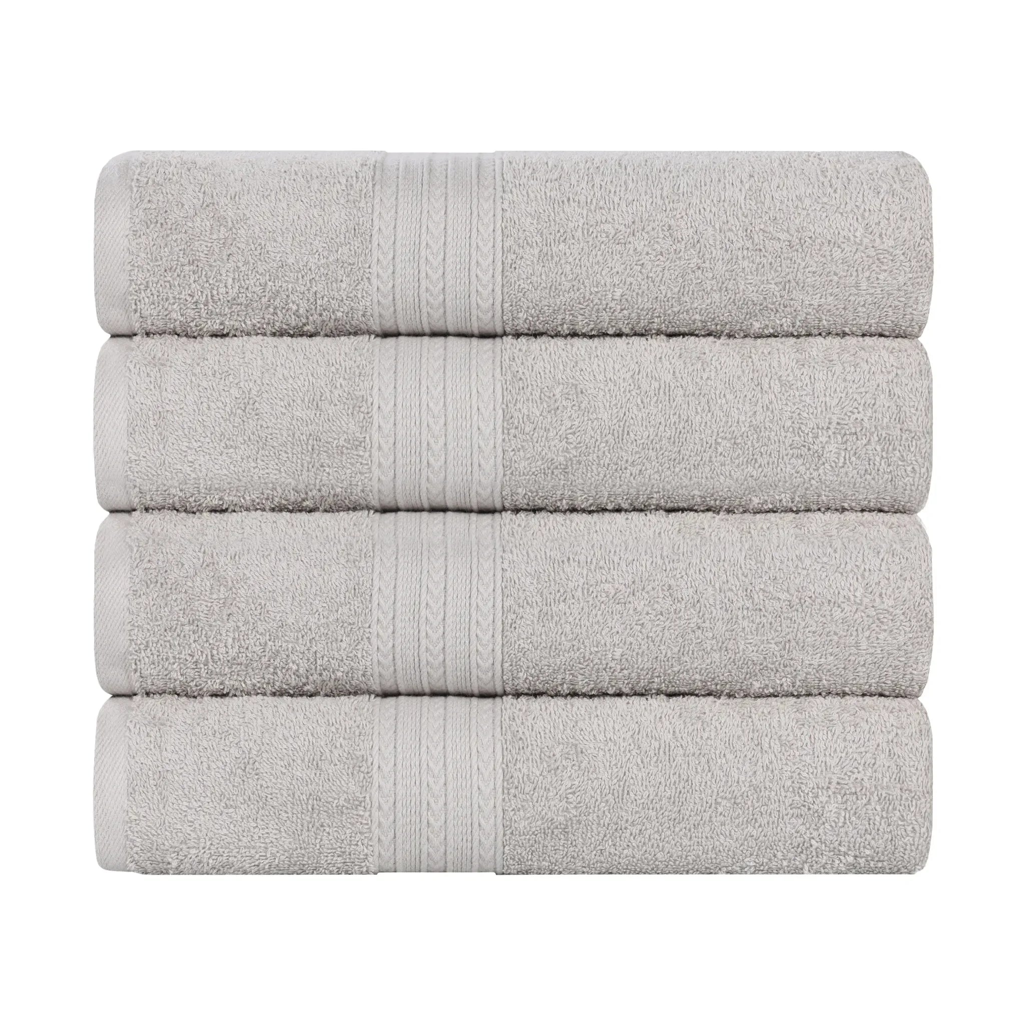 Eco-Friendly Ring-Spun Cotton 4-Piece Bath Towel Set - Bath Towel by Superior Brand