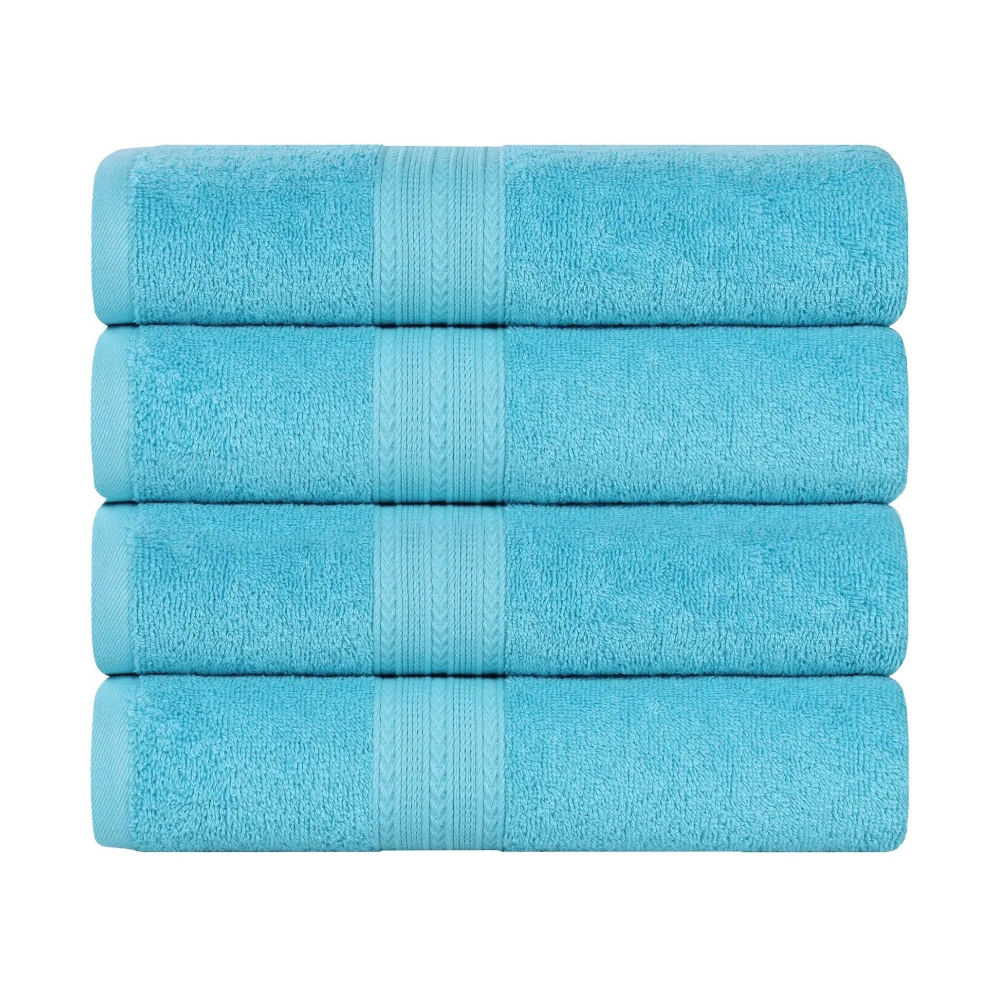 Eco-Friendly Ring-Spun Cotton 4-Piece Bath Towel Set - Bath Towel by Superior Brand