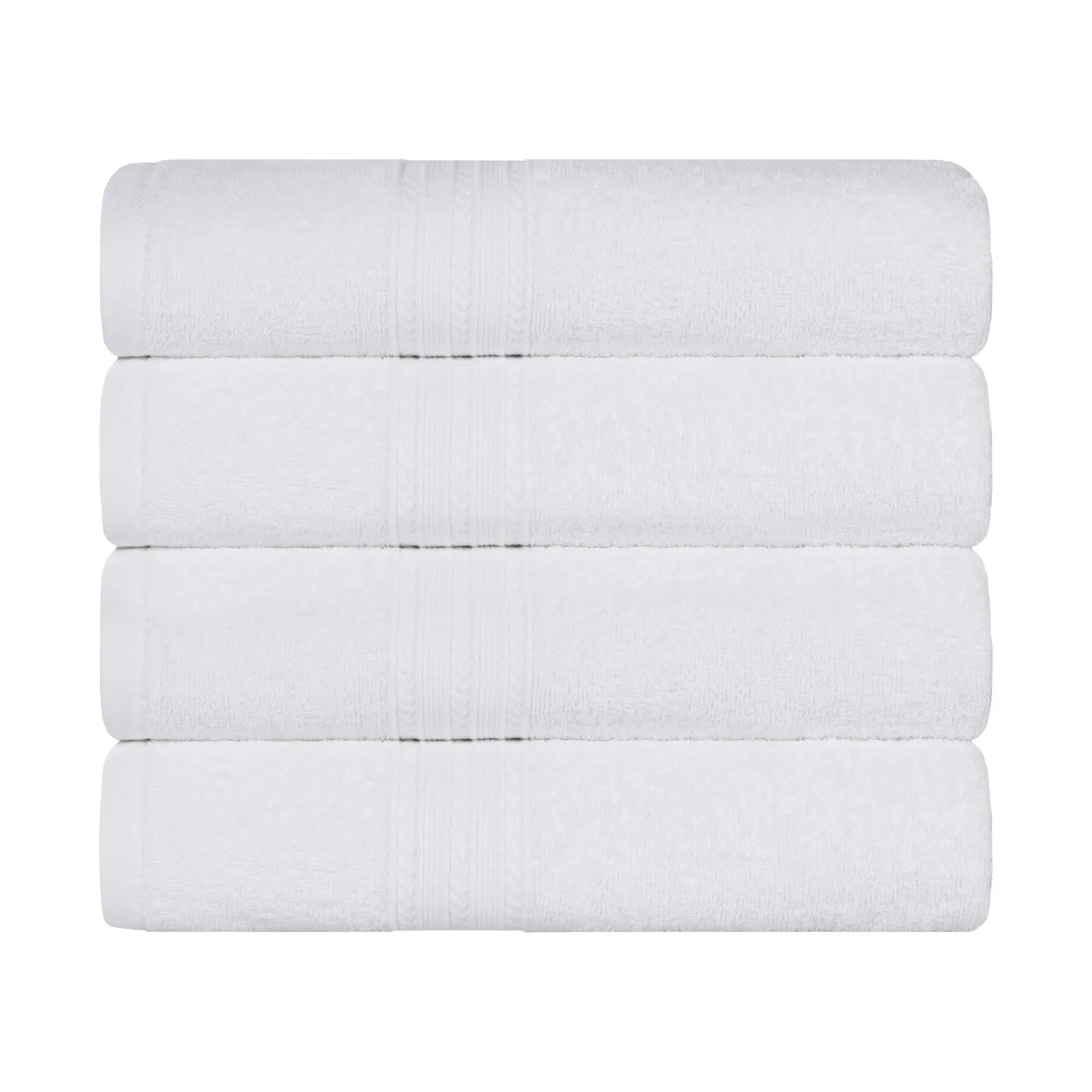 Eco-Friendly Ring-Spun Cotton 4-Piece Bath Towel Set - Bath Towel by Superior Brand