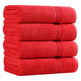 Egyptian Cotton Plush Absorbent Luxury Bath Towel Set of 4 - Egyptian Cotton Bath Towel by Superior Brand