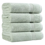 Egyptian Cotton Plush Absorbent Luxury Bath Towel Set of 4 - Egyptian Cotton Bath Towel by Superior Brand