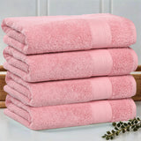 Turkish Cotton Heavyweight Bath Towel Set 4-Piece - Aria - Bath Towel by Superior Brand