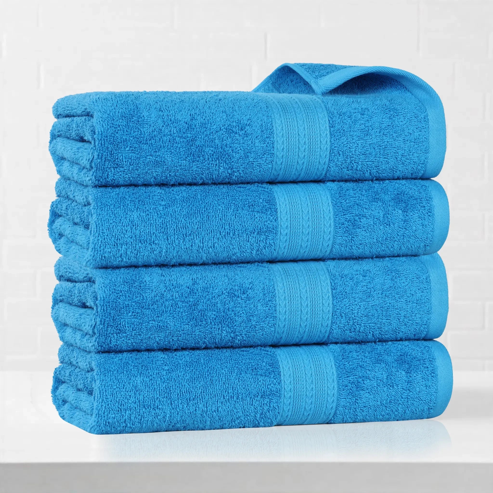 Eco-Friendly Ring-Spun Cotton 4-Piece Bath Towel Set - Bath Towel by Superior Brand