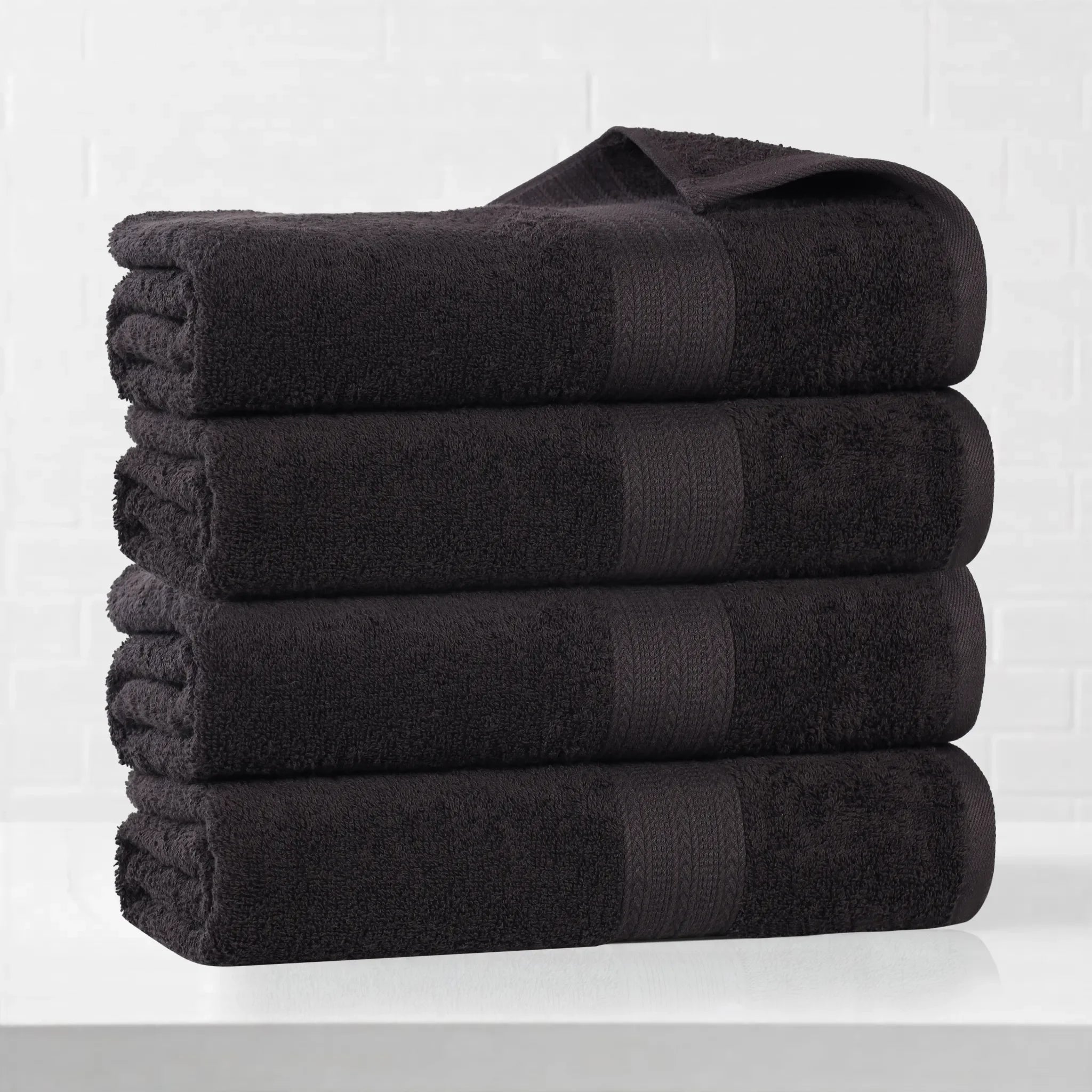 Eco-Friendly Ring-Spun Cotton 4-Piece Bath Towel Set - Bath Towel by Superior Brand