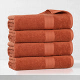 Eco-Friendly Ring-Spun Cotton 4-Piece Bath Towel Set - Bath Towel by Superior Brand