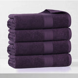 Eco-Friendly Ring-Spun Cotton 4-Piece Bath Towel Set - Bath Towel by Superior Brand