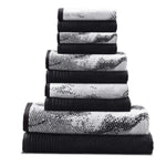 Marble Cotton Textured Towel Set 10-Piece - Towel Set by Superior Brand