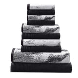 Marble Cotton Textured Towel Set 10-Piece - Towel Set by Superior Brand