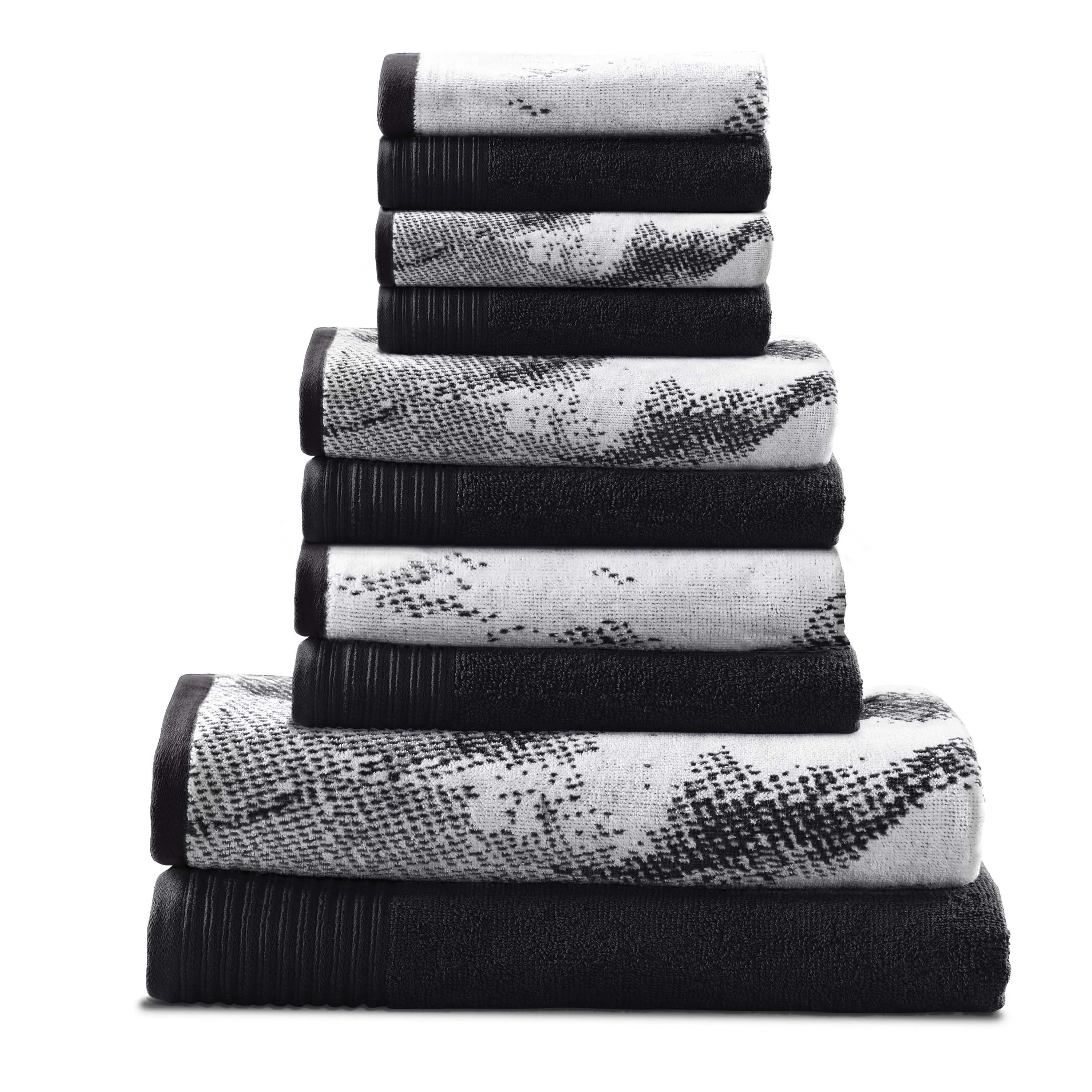Marble Cotton Textured Towel Set 10-Piece - Towel Set by Superior Brand