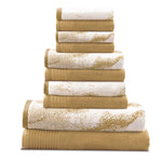 Marble Cotton Textured Towel Set 10-Piece - Towel Set by Superior Brand