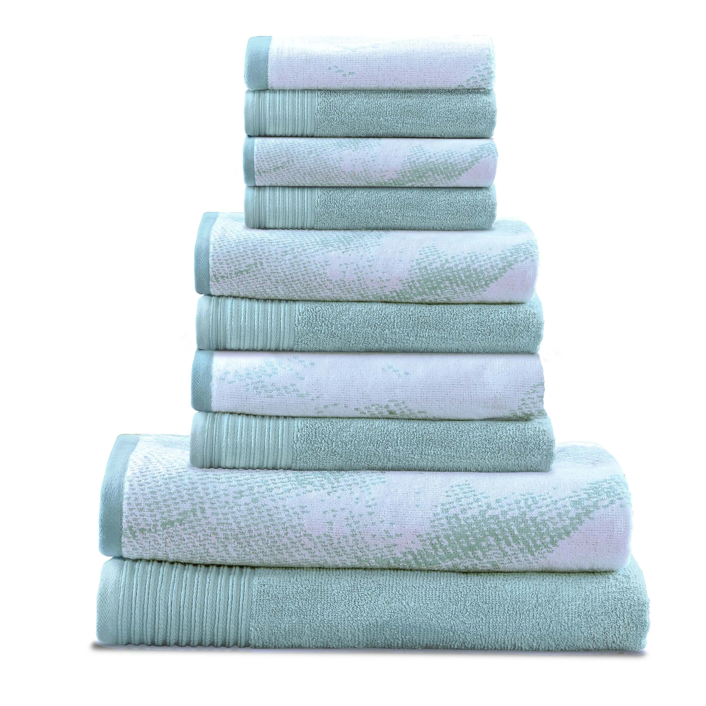 Marble Cotton Textured Towel Set 10-Piece - Towel Set by Superior Brand