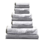 Marble Cotton Textured Towel Set 10-Piece - Towel Set by Superior Brand