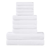 Marble Cotton Textured Towel Set 10-Piece - Towel Set by Superior Brand