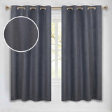 Nyan 100% Blackout Machine Washable Grommet Curtains, Set of 2 Panels - Blackout Curtains by Superior Brand