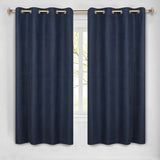Nyan 100% Blackout Machine Washable Grommet Curtains, Set of 2 Panels - Blackout Curtains by Superior Brand