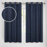 Nyan 100% Blackout Machine Washable Grommet Curtains, Set of 2 Panels - Blackout Curtains by Superior Brand