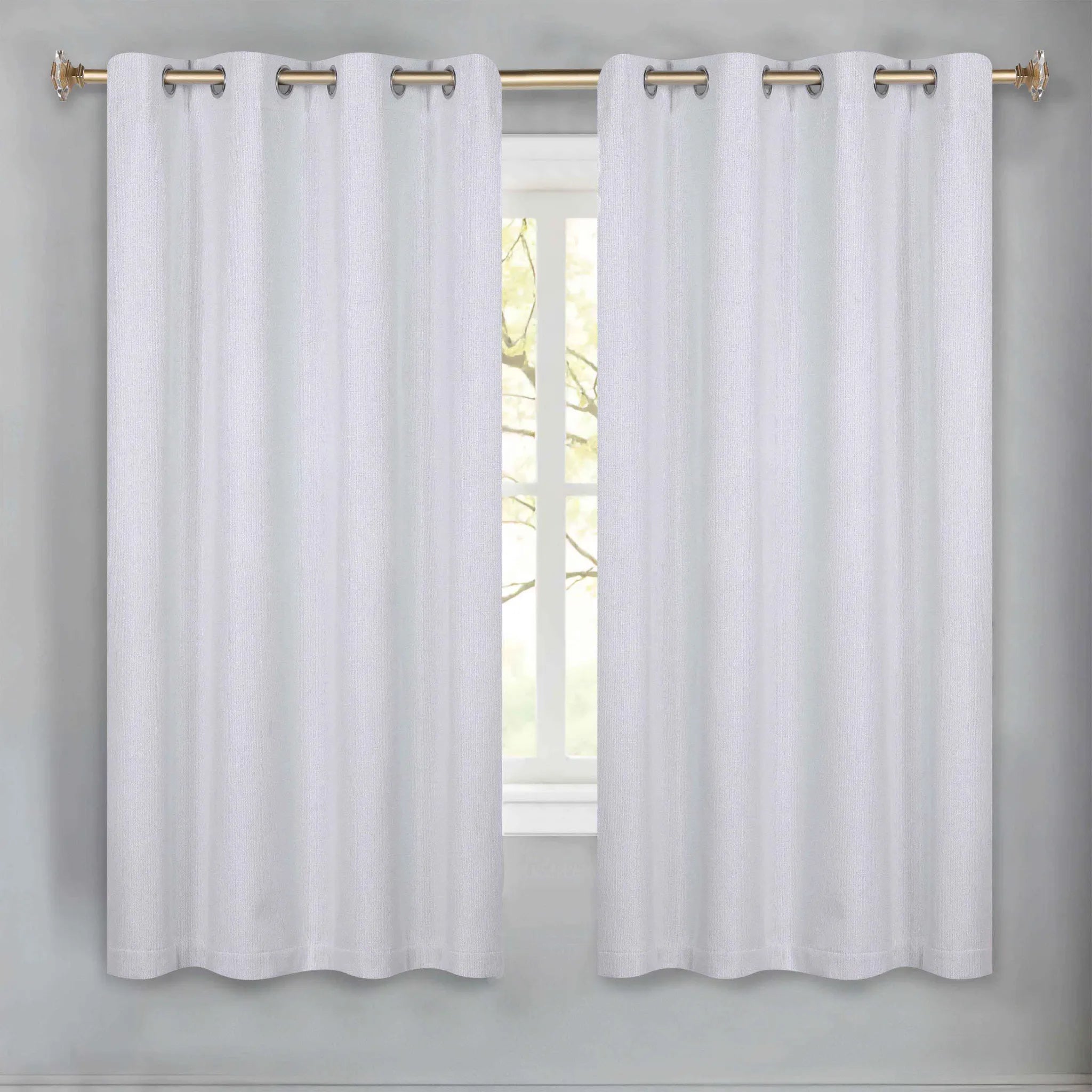 Nyan 100% Blackout Machine Washable Grommet Curtains, Set of 2 Panels - Blackout Curtains by Superior Brand