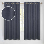 Neal 100% Blackout Machine Washable Grommet Curtains, Set of 2 Panels - Blackout Curtains by Superior Brand