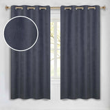 Neal 100% Blackout Machine Washable Grommet Curtains, Set of 2 Panels - Blackout Curtains by Superior Brand