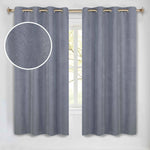 Neal 100% Blackout Machine Washable Grommet Curtains, Set of 2 Panels - Blackout Curtains by Superior Brand