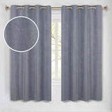 Neal 100% Blackout Machine Washable Grommet Curtains, Set of 2 Panels - Blackout Curtains by Superior Brand