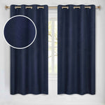 Neal 100% Blackout Machine Washable Grommet Curtains, Set of 2 Panels - Blackout Curtains by Superior Brand