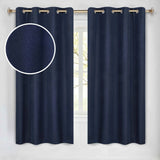 Neal 100% Blackout Machine Washable Grommet Curtains, Set of 2 Panels - Blackout Curtains by Superior Brand