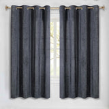 Noor Semi-Blackout Chenille Washable Grommet Curtains, Set of 2 Panels - Blackout Curtains by Superior Brand
