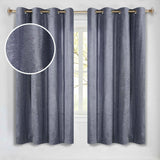 Noor Semi-Blackout Chenille Washable Grommet Curtains, Set of 2 Panels - Blackout Curtains by Superior Brand